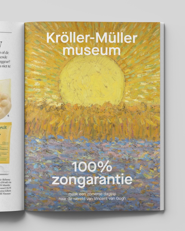 Sinds 1416 staand kroller muller museum 100 zongarantie corporate campagne grafisch ontwerp visuele communicatie marketing branding design identiteit agency gelderland arnhem2