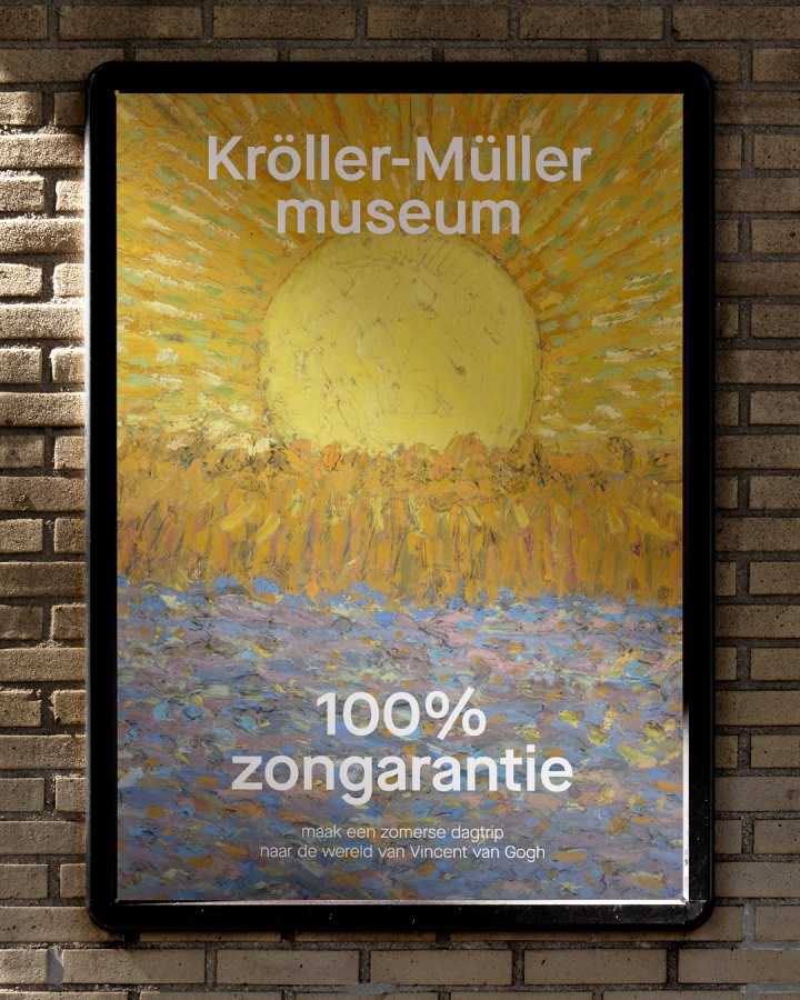 Sinds 1416 staand kroller muller museum 100 zongarantie corporate campagne grafisch ontwerp visuele communicatie marketing branding design identiteit agency gelderland arnhem3
