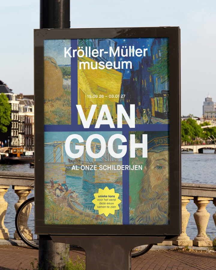 Sinds 1416 staand kroller muller museum tentoonstelling campagne van gogh grafisch ontwerp visuele communicatie marketing branding design identiteit agency gelderland arnhem