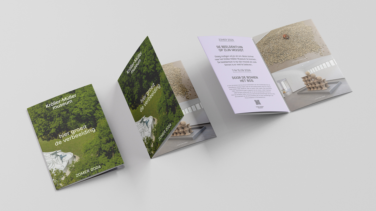 kroller muller museum campagne branding huisstijl folder brochure 01