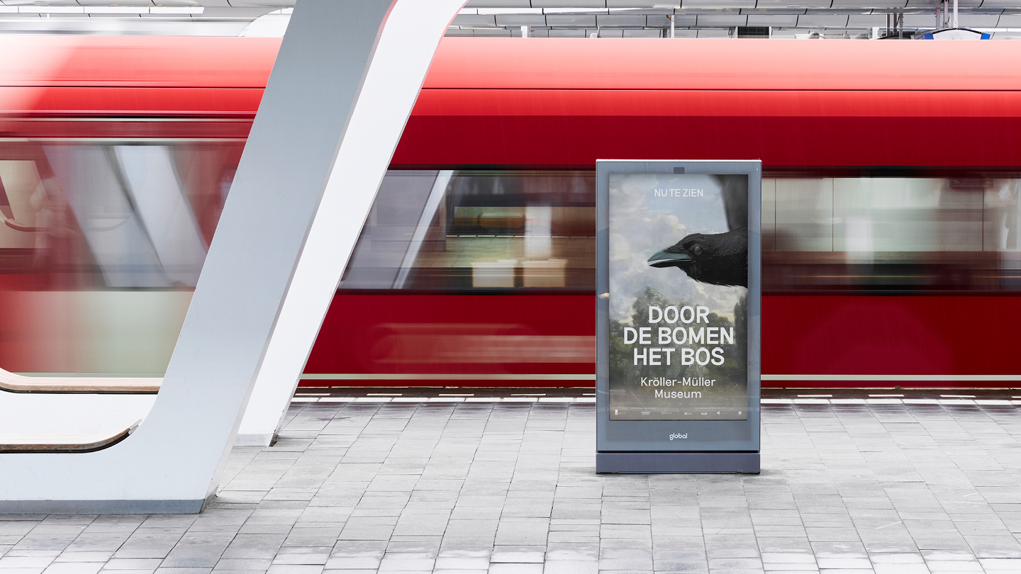 kroller muller museum door de bomen het bos campagne abri