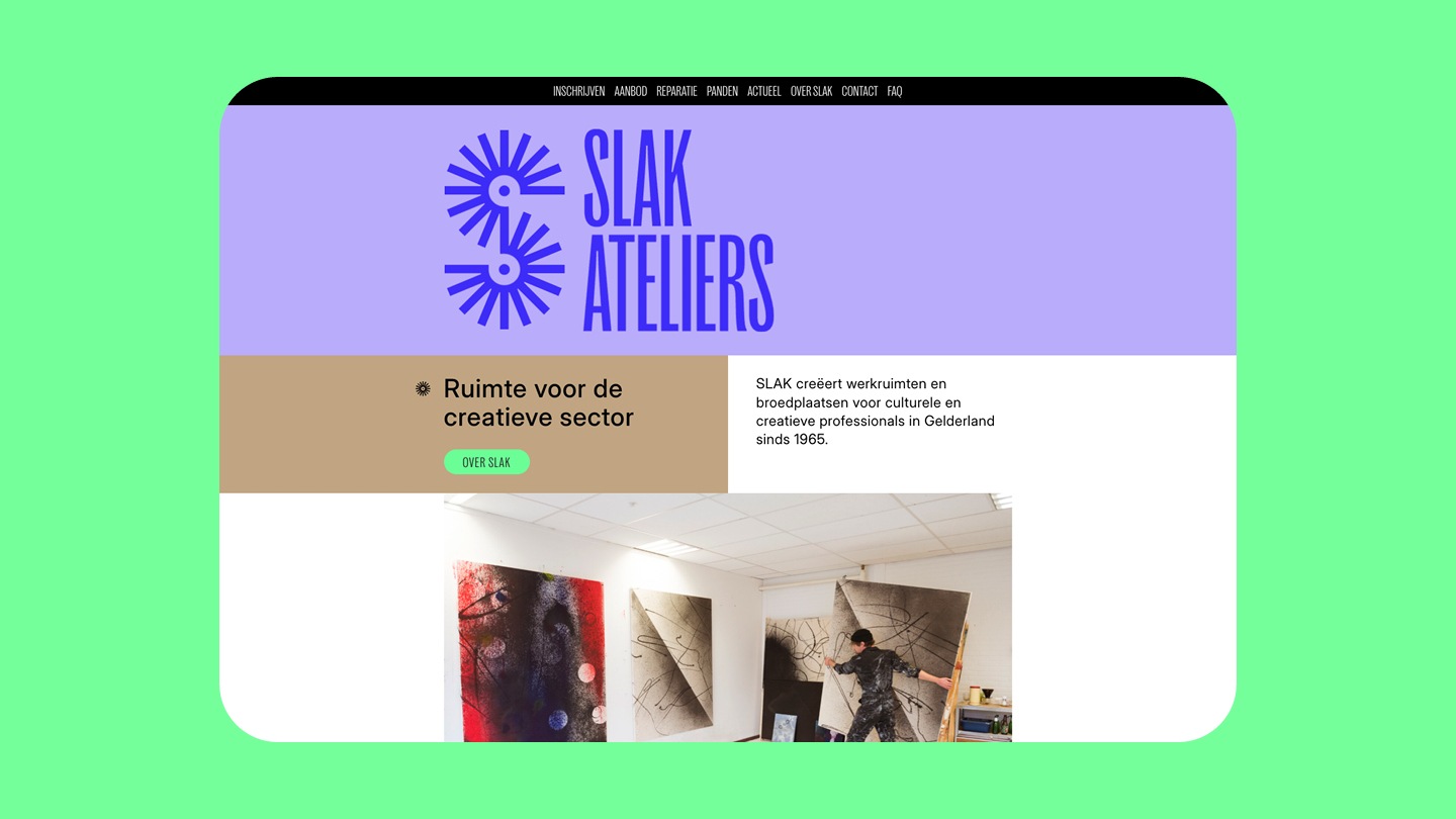 Sinds 1416 slak ateliers website design visuele identiteit grafisch ontwerp visuele communicatie marketing branding design identiteit agency gelderland arnhem