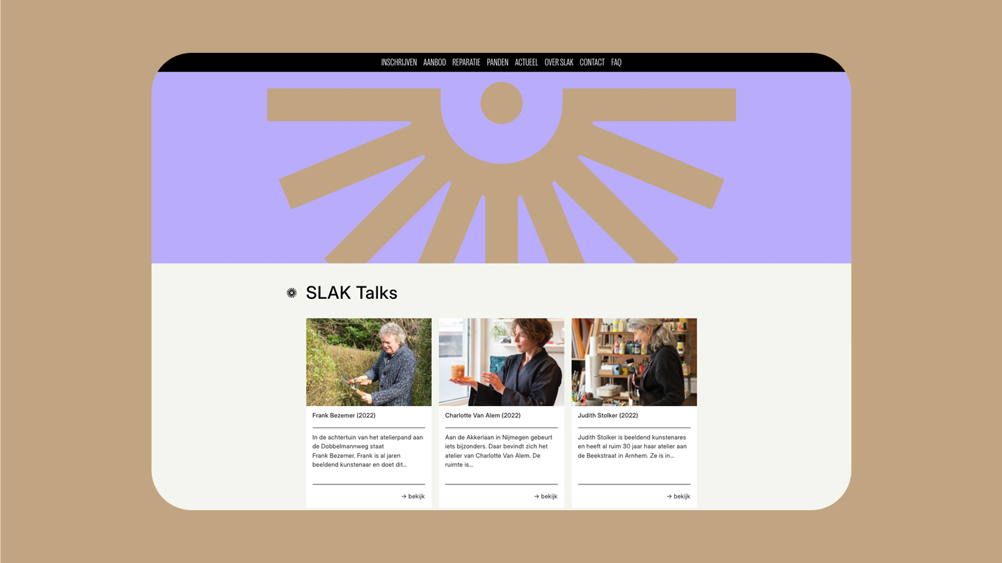 Sinds 1416 slak ateliers website design visuele identiteit ontwerp visuele communicatie marketing branding design identiteit agency gelderland arnhem2